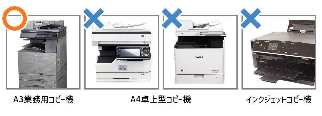 コピー機修理サービス対象外の製品